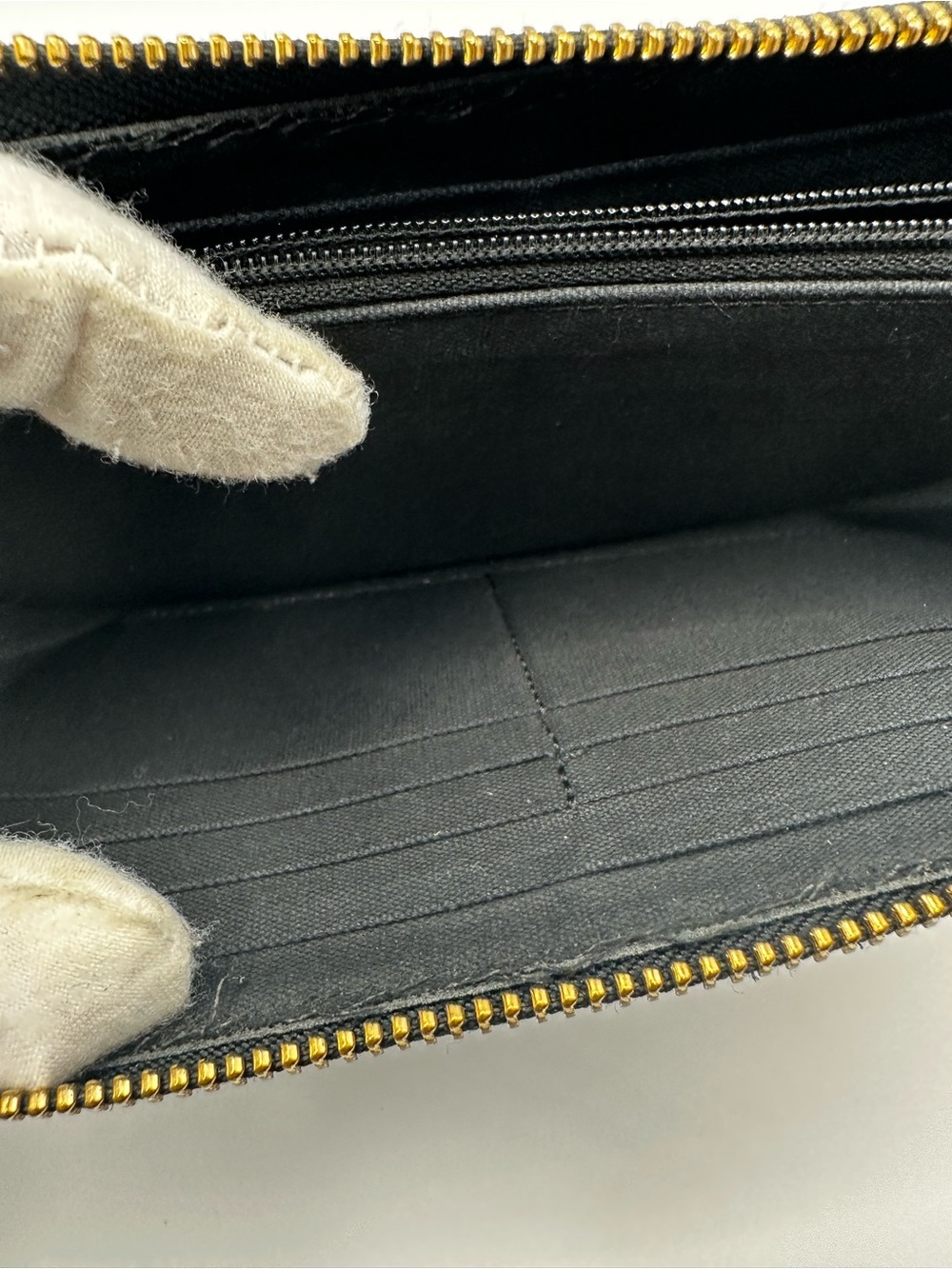 Black Python Zip-Around Women's Wallet - Picture 7 of 7